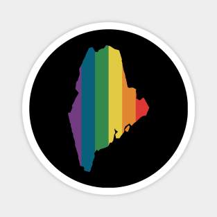 Maine State Rainbow Magnet